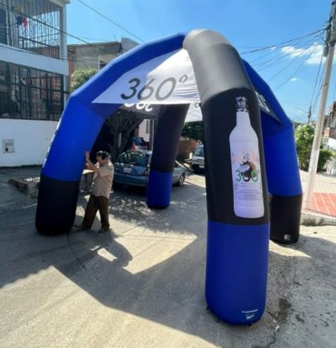 Carpa inflable tipo araña para activaciones · inflables publicitarios en Cúcuta y Colombia